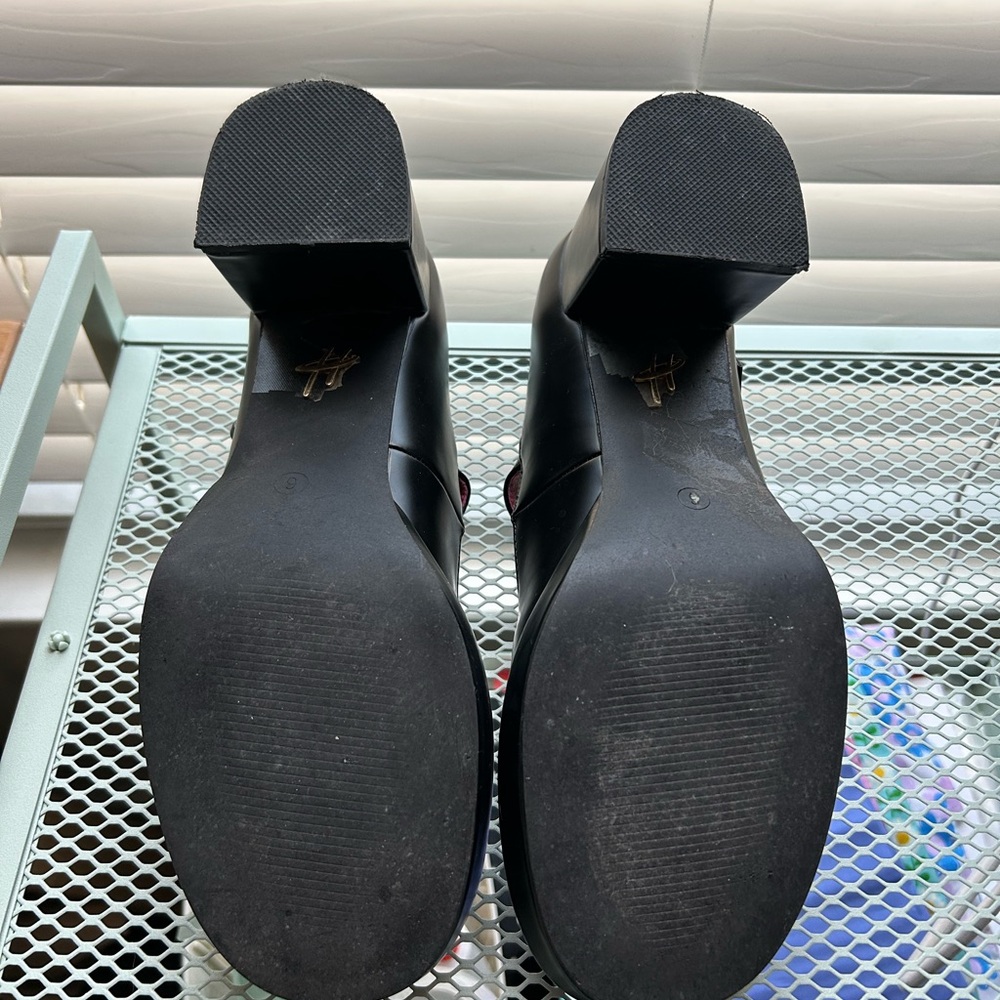 Lulu Hun x Collectif Classic Black Conversation Starters Mary Jane Heel - 8 - Picture 4 of 6